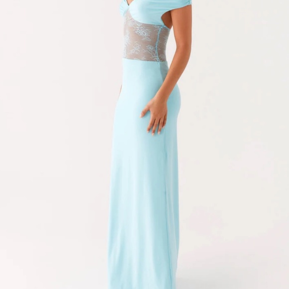 Peppermayo Exclusive - Infatuation Lace Maxi Dress - Turquoise - Picture 2 of 3